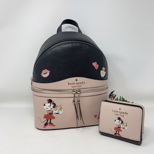 Kate Spade Minnie Mouse Medium Backpack and Wallet